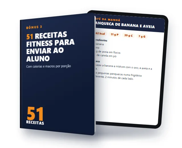 Bônus 3: 51 Receitas Fitness para Enviar ao Aluno